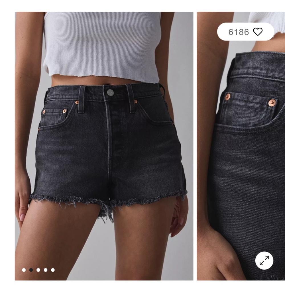 Levi's Black Jean Shorts for Women